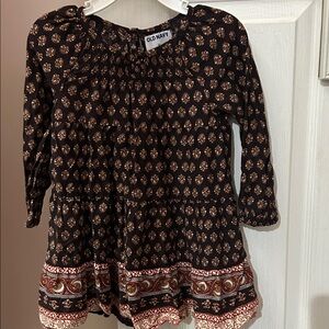 Old Navy Black and Brown Boho Dress